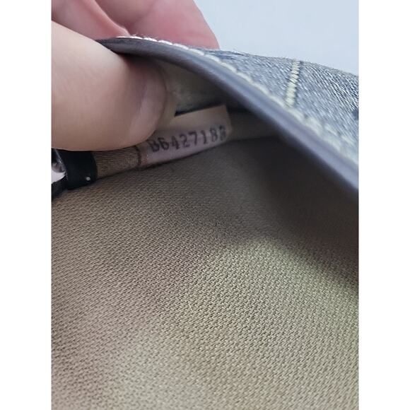 DOONEY & BOURKE Vintage Black Canvas Leather Wristlet Wallet‎ Pouch DB Signature - Picture 10 of 15